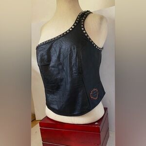 Harley Davidson Split Single Strap Leather Halter